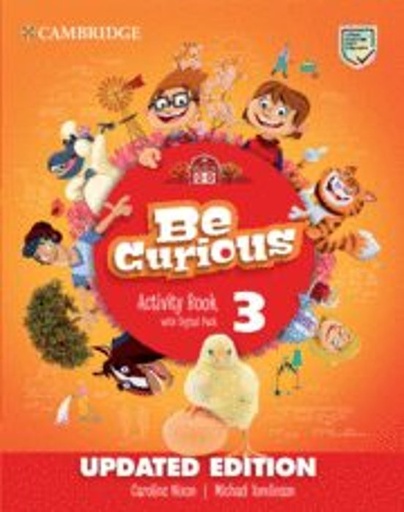 [978-84-132-2186-1] Be Curious Level 3 Activity Book with Home Booklet and Digital Pack Updated