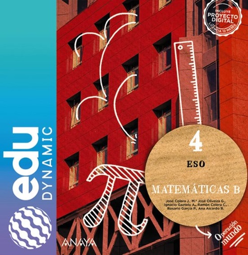 [978-84-143-2499-8] MATEMÁTICAS B 4º ESO. OPERACIÓN MUNDO